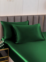 [Dark Green] SilkSilky  Pillowcases 002