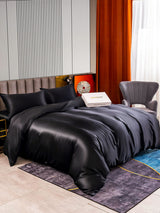 [Black] SilkSilky  Bedding Set 002