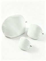 White mesh laundry wash bags with zipper closures for delicate silk care