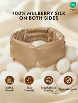 [Beige] SilkSilky  Eye Mask 003
