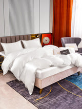 [White] SilkSilky  Bedding Set 003