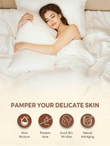 [White] SilkSilky  Pillowcases 004