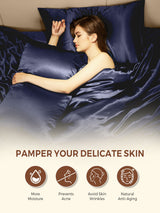 [Dark Blue] SilkSilky  Pillowcases 004