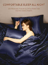 [Dark Blue] SilkSilky  Pillowcases 006