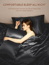 [Black] SilkSilky  Pillowcases 006