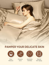[Beige] SilkSilky  Pillowcases 004