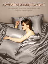 [Gray] SilkSilky  Pillowcases 006