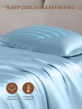 [Light Blue] SilkSilky  Pillowcases 005