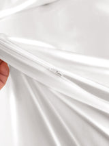 [White] SilkSilky  Bedding Set 006