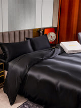 [Black] SilkSilky  Bedding Set 006