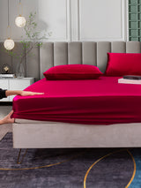 [Wine] SilkSilky  Bedding Set 006