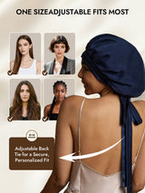 [Dark Blue] SilkSilky  Sleep Cap 008