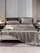[Gray] SilkSilky  Bedding Set 001