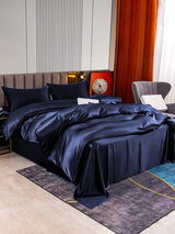 [Dark Blue] SilkSilky  Bedding Set 003