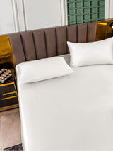 [White] SilkSilky  Bedding Set 005