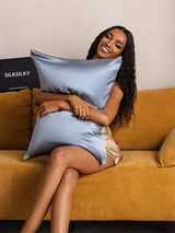 [Grayish Blue] SilkSilky  Pillowcases 007