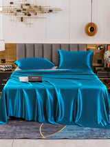 [Teal] SilkSilky  Bedding Set 002
