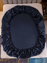 [Dark Blue] SilkSilky  Bedding Set 003
