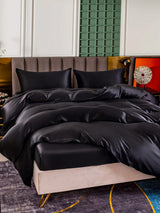 [Black] SilkSilky  Bedding Set 003
