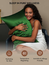 [Dark Green] SilkSilky  Pillowcases 005
