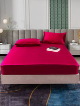 [Wine] SilkSilky  Bedding Set 002