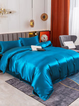 [Teal] SilkSilky  Bedding Set 004