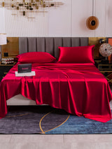 [Wine] SilkSilky  Bedding Set 002