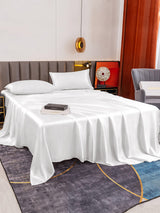 [White] SilkSilky  Bedding Set 005