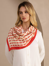 [Beige Cherry] SilkSilky  Scarf 002