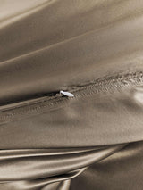 [Khaki] SilkSilky  Bedding Set 005