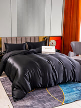 [Black] SilkSilky  Bedding Set 002