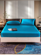 [Teal] SilkSilky  Bedding Set 001