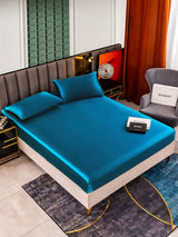 [Teal] SilkSilky  Bedding Set 001