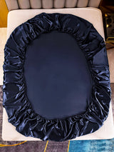 [Dark Blue] SilkSilky  Bedding Set 003