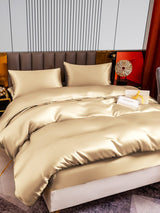 [Beige] SilkSilky  Bedding Set 003