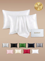 [White] SilkSilky  Pillowcases 001