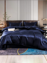 [Dark Blue] SilkSilky  Bedding Set 001