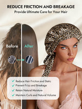 [Leopard] SilkSilky  Sleep Cap 009