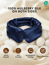 [Dark Blue] SilkSilky  Eye Mask 004