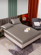 [Gray] SilkSilky  Bedding Set 001