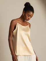 [Champagne] SilkSilky  Spaghetti Strap Camisole Top 003