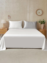 [LightGray+White] SilkSilky  Bedding Set 001