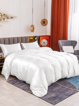 [White] SilkSilky  Bedding Set 001