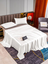 [White] SilkSilky  Bedding Set 002
