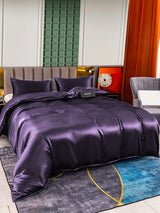 [Deep Purple] SilkSilky  Bedding Set 004