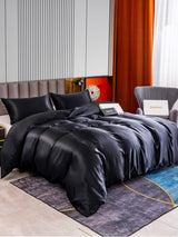 [Black] SilkSilky  Bedding Set 002