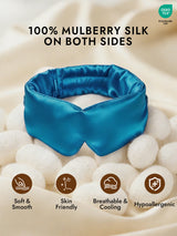 [Teal] SilkSilky  Eye Mask 007
