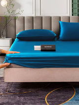 [Teal] SilkSilky  Bedding Set 006