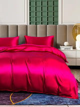 [Wine] SilkSilky  Bedding Set 004