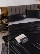 [Black] SilkSilky  Bedding Set 005